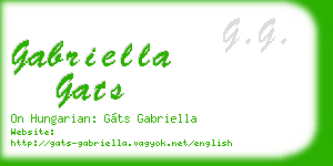 gabriella gats business card